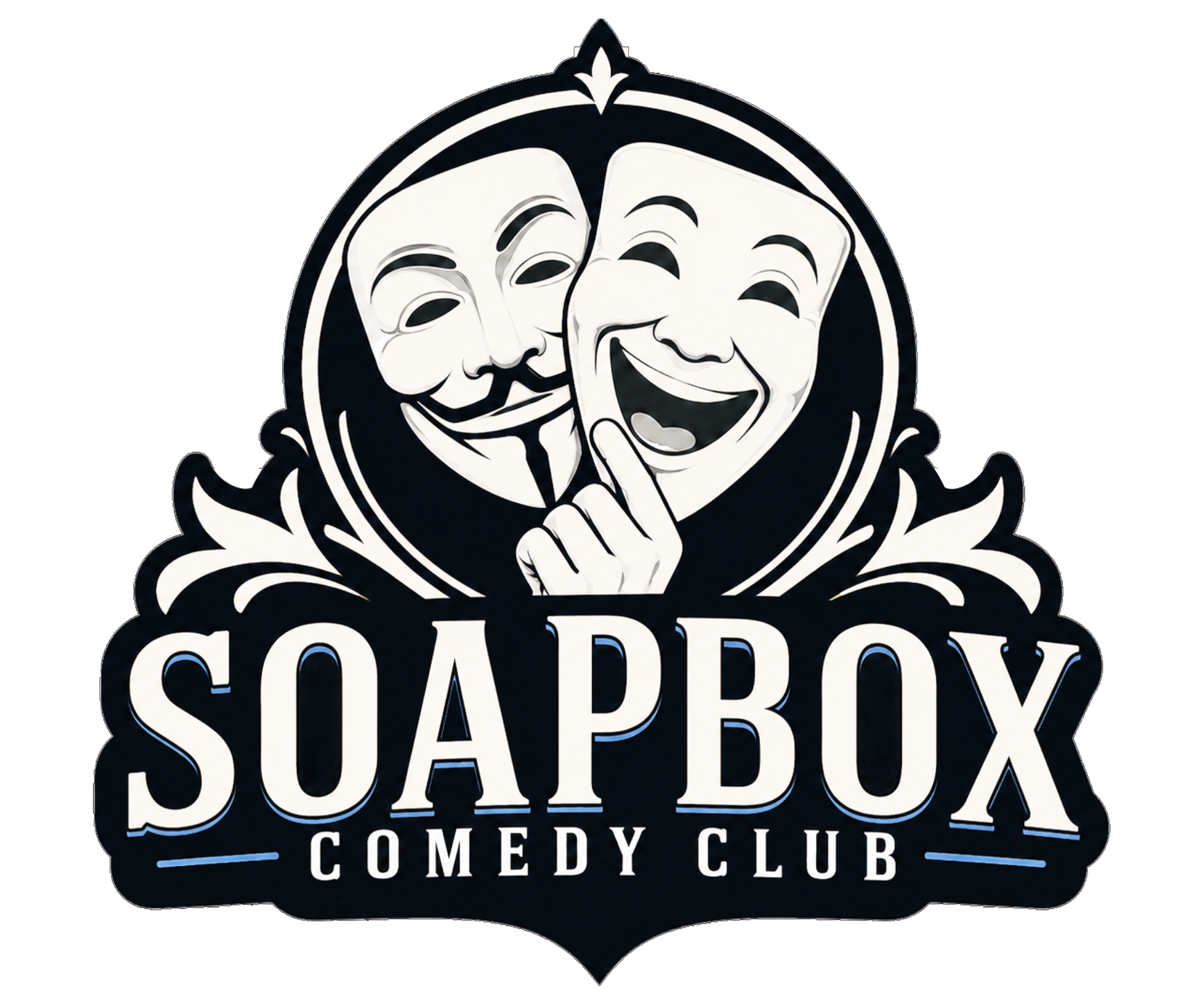 Happy crowd at a live comedy show